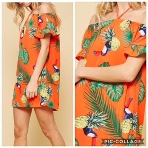 Pineapples and Toucans Dress